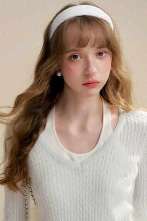 Rose Fragrance Wool Sweater