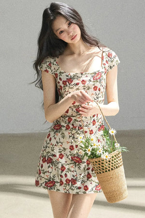 Rose Garden Floral Dress