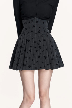 Rose Island High Waist Pleated Skirt