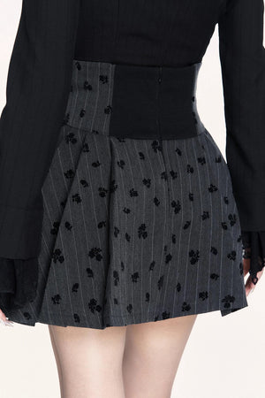 Rose Island High Waist Pleated Skirt