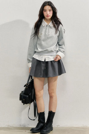Rose Rhinestone Sweatshirt