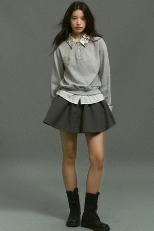 Rose Rhinestone Sweatshirt