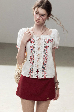 Rose Season Lace Top