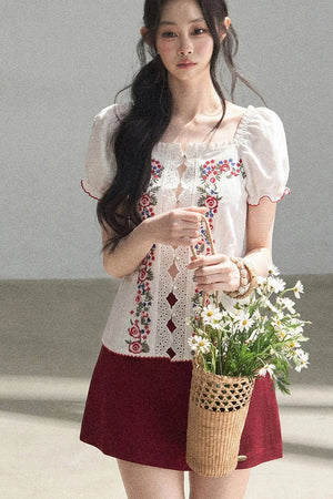 Rose Season Lace Top