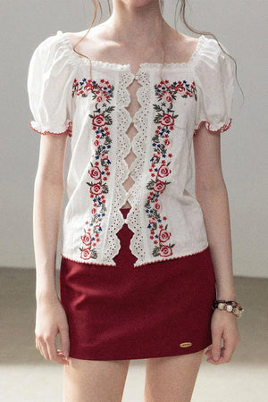 Rose Season Lace Top
