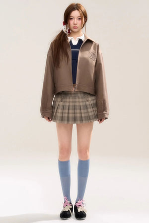 Rose Sniper Embroidered Cropped Jacket