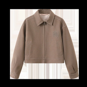 Rose Sniper Embroidered Cropped Jacket