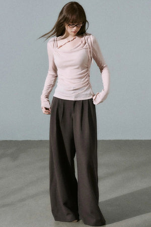 Rose Swing Collar Top