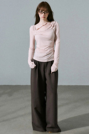 Rose Swing Collar Top