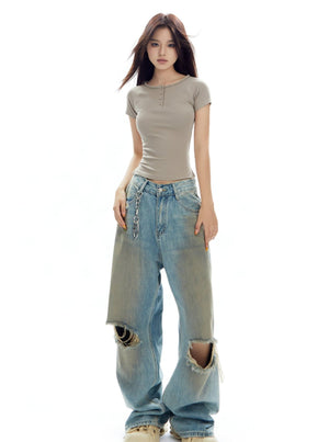 Round Neck Tight Short Sleeve T-Shirt