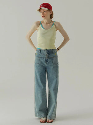 Ruffle Collar Short Sleeve Top Set