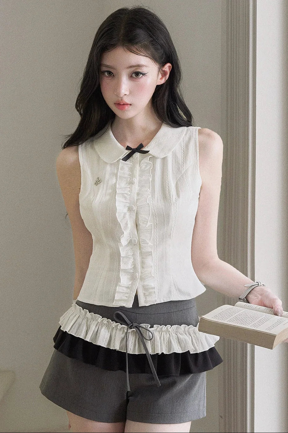 Ruffled Narcissus Two-Piece Set-Up