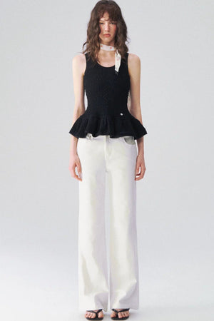 Ruffled Sleeveless Vest