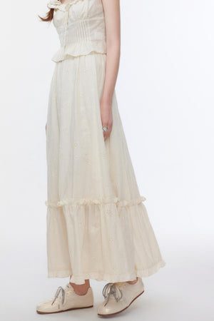 Ruffled Waist Skirt Set-Up