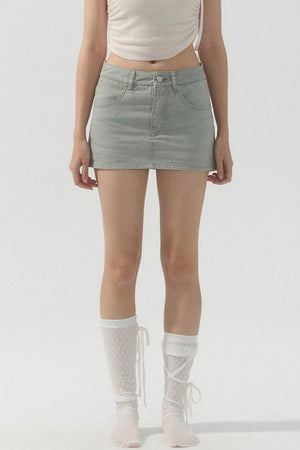 Safety Denim Skirt