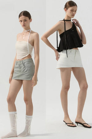 Safety Denim Skirt