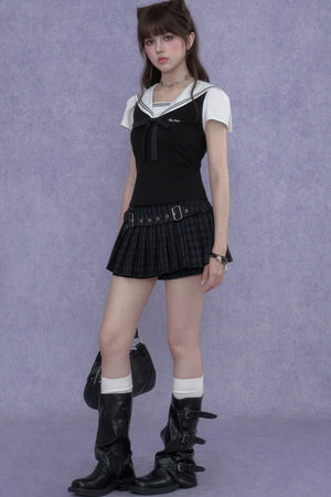 Sailor Collar Summer Top Set-Up