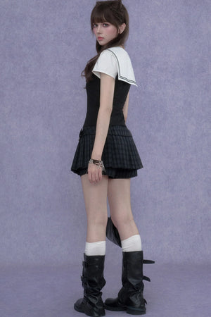 Sailor Collar Summer Top Set-Up