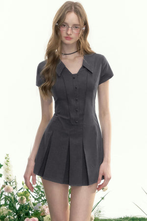Salt Transfer Student V-Neck Dress