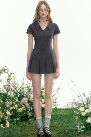 Salt Transfer Student V-Neck Dress