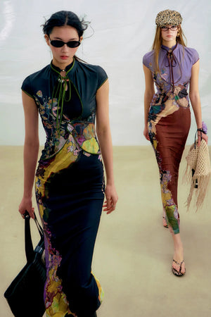 Sancai Contrast Dress