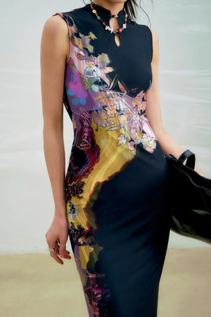 Sancai Contrast Dress