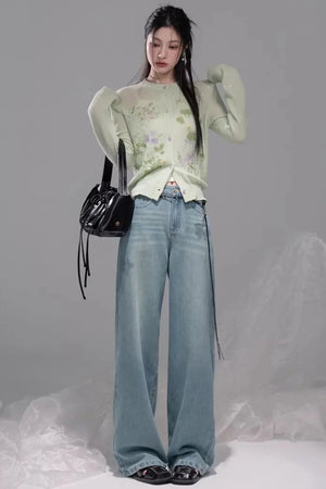 Sea Blue Lyocell Jeans