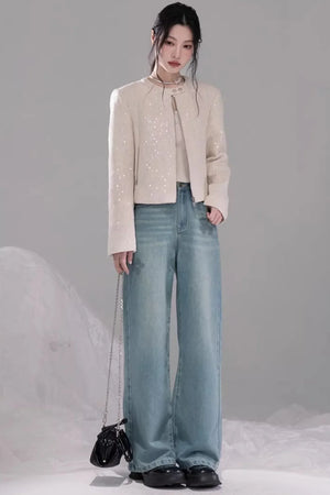 Sea Blue Lyocell Jeans