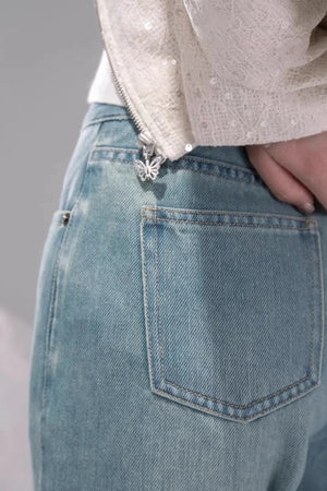 Sea Blue Lyocell Jeans