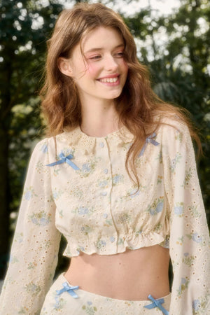 Sea Of Glass Cotton Skirt Set-Up