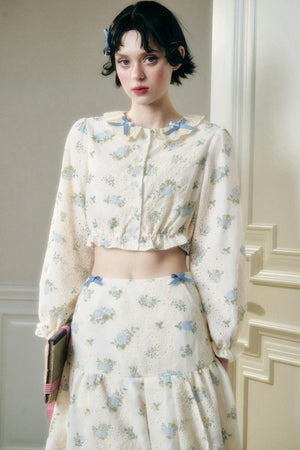 Sea Of Glass Cotton Skirt Set-Up