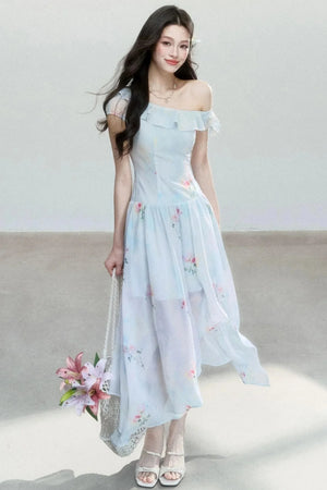 Sea Salt Rose Print Dress