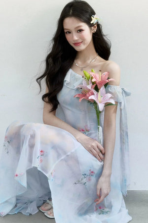 Sea Salt Rose Print Dress
