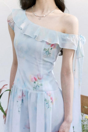Sea Salt Rose Print Dress