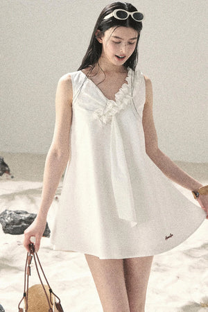 Seaside Breeze Ruffled Dress