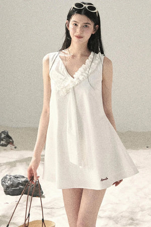 Seaside Breeze Ruffled Dress