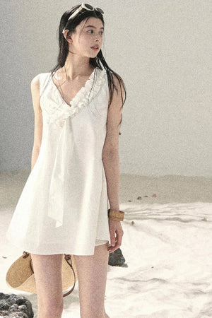 Seaside Breeze Ruffled Dress