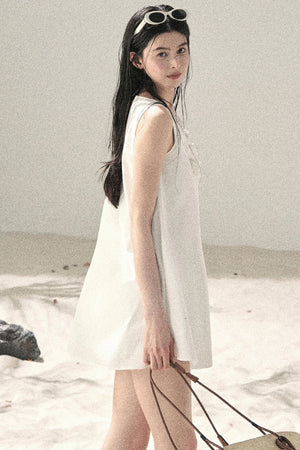 Seaside Breeze Ruffled Dress