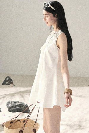 Seaside Breeze Ruffled Dress