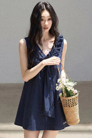 Seaside Breeze Ruffled Dress