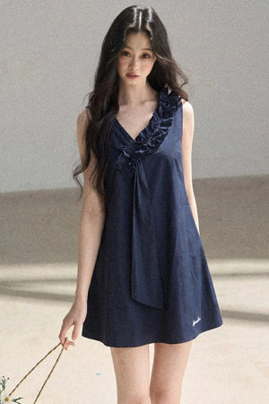 Seaside Breeze Ruffled Dress