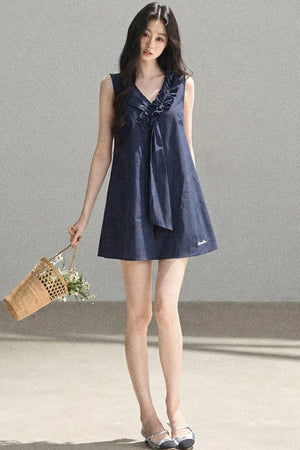 Seaside Breeze Ruffled Dress
