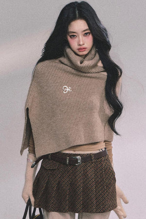 Semi-High-Neck Long-Sleeved Autumn Inner T-Shirt Top