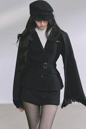 Semi-High-Neck Long-Sleeved Autumn Inner T-Shirt Top