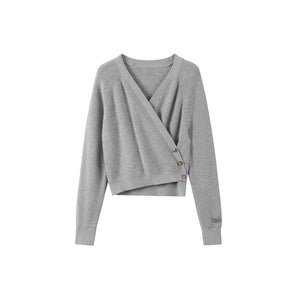 Semi-High Neck Scarf Top Set-Up