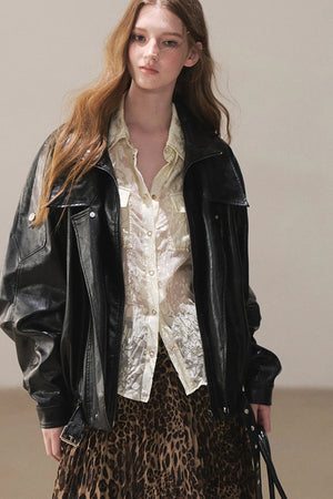 Semi-Sheer Lace Shirt