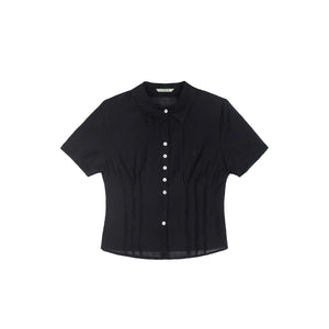 Semi-Sheer Waisted Shirt