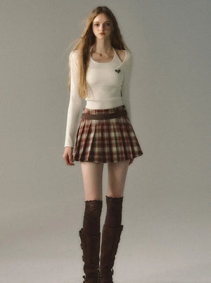 Sense Fashion Pleated Skirt