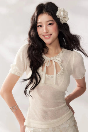 Sequin High-Waisted Skirt Suit Set-Up