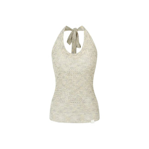 Sequin Knit Halter Top